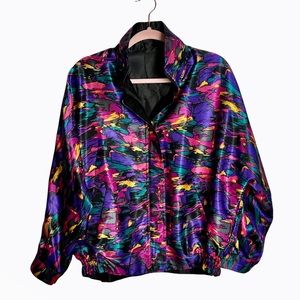 Vintage abstract 1988 Seoul Olympic bomber jacket